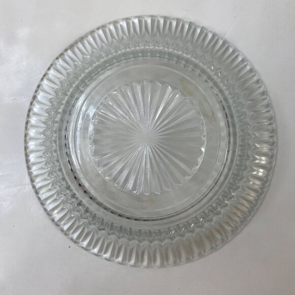 Anchor Hocking Queen Mary Crystal Glass Butter Serving Dish Decor Vintage - Picture 3 of 6